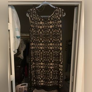 Little Black Dress with Lace Detail